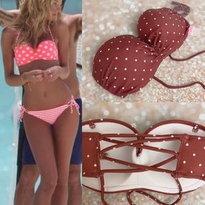 BNWT Victoria’s Secret swim bandeau bra bikini top